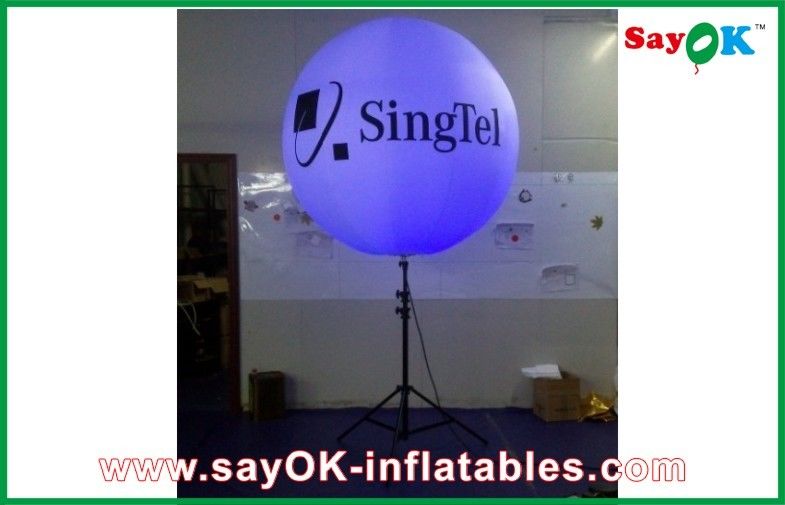 Advertising Inflatable Lighting Decoration Stand Balloon With Tripod ,  Inflatable Lighting Tripod Balloon