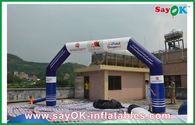 Advertising 6 x 3M Inflatable Entrance Arch With Digital Printing