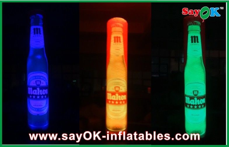 Advertising LED Inflatable Pillar , Inflatable Lighting Column Decoration With Logo Printing