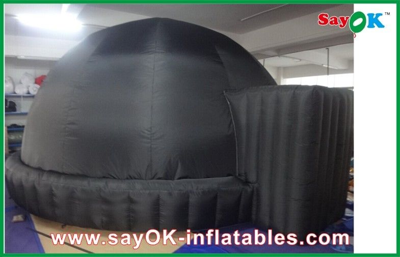 Black / Blue 5m Inflatable Planetarium Tent Cinema Tent For Commercial