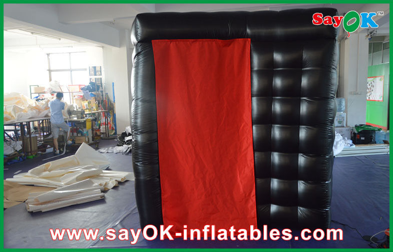 Inflatable Photo Booth Rental Convenience Black LED PortableInflatable Photo Booth With 2 Doors