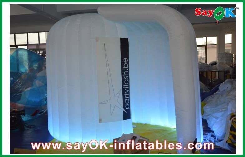 Large LED lights Inflatable Photo Booth  /  210D Strong Oxford Custom Inflatable Products