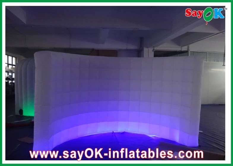 Inflatable Work Wall Blow-Up Oxford Cloth Inflatable Wall With Led Lighting For Exhibition / Event