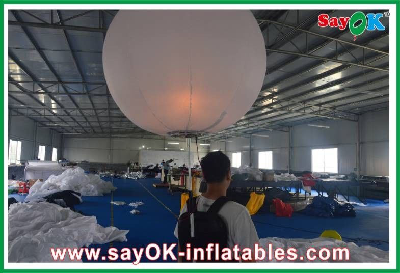 Advertsing Inflatable Lighting Decoration , 190T Nylon Cloth Inflatable Backpack Balloon