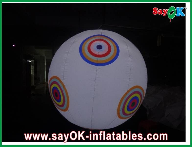 Logo Printing Inflatable Lighting Hanging Ball For Wedding Ceremony / Stage Decoration