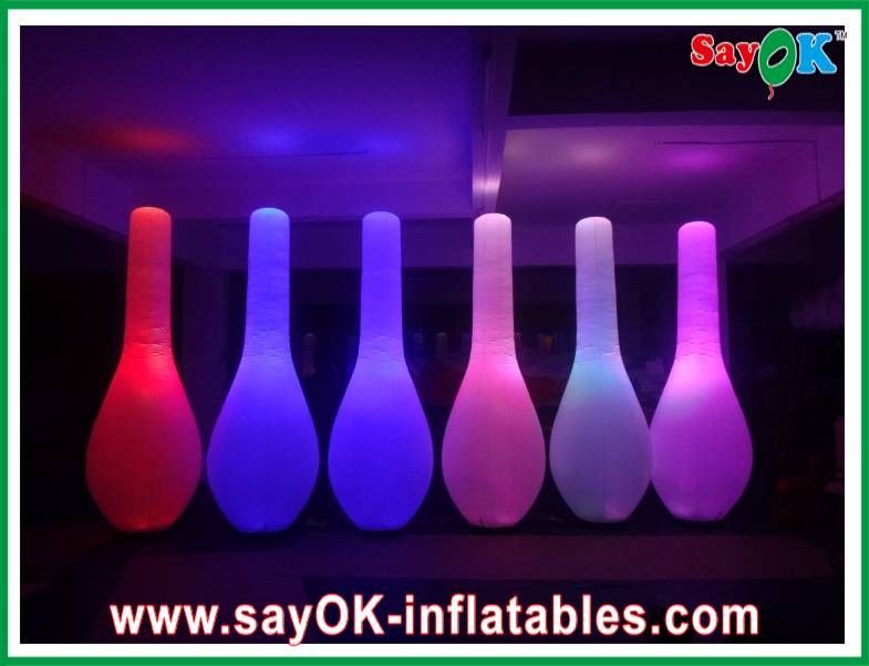 Portable Inflatable Lighting Bottle 190T Nylon Cloth Giant Bottle Inflatable Custom Beer Bottle Model For Advertising