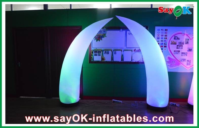 190T Nylon Cloth Inflatable Lighting Decoration , Custom Indoor Inflatable Ivory