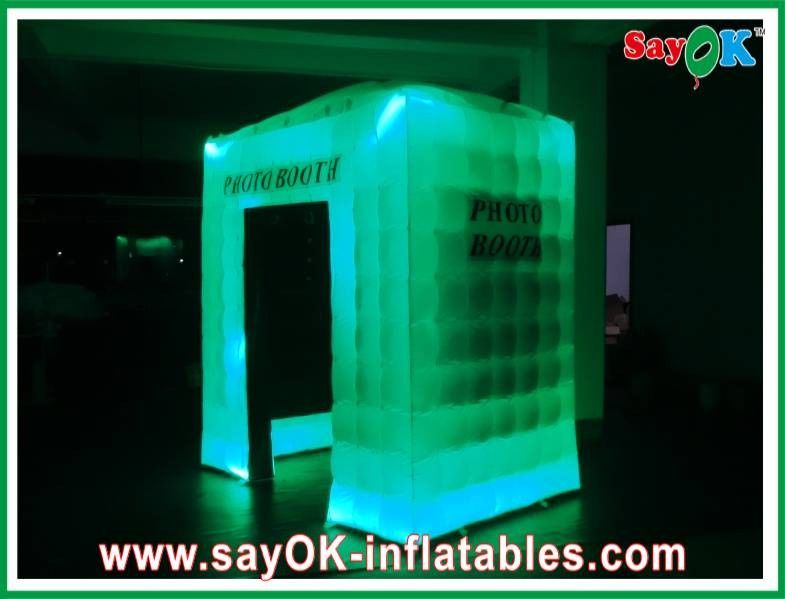 Inflatable Photo Booth Rental Safe Pitched Roof Inflatable Photo Booth CE Blower With 2 Side Windows