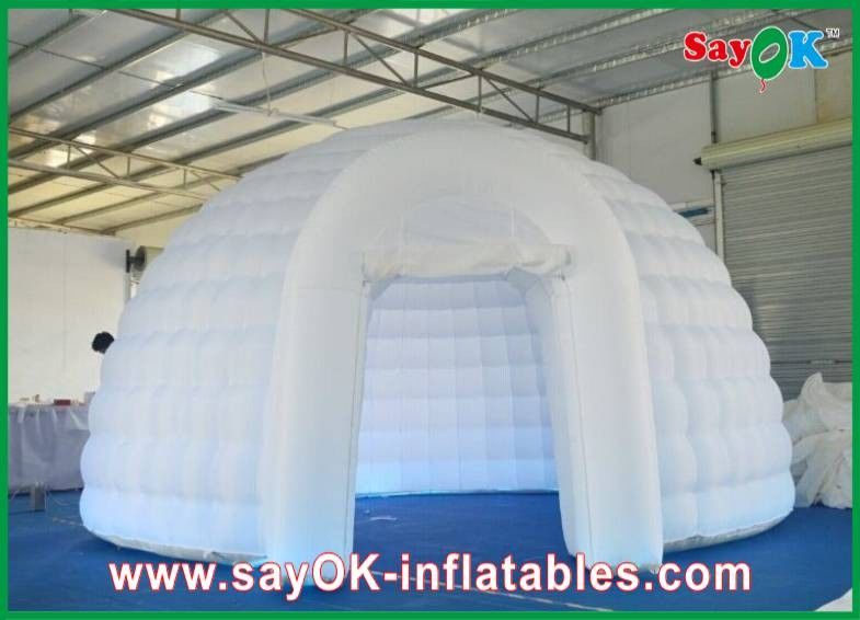 Inflatable Tent Camping Inflatable Igloo Dome Inflatable Air Tent Strong Fire-Proof Cloth With Led Lights