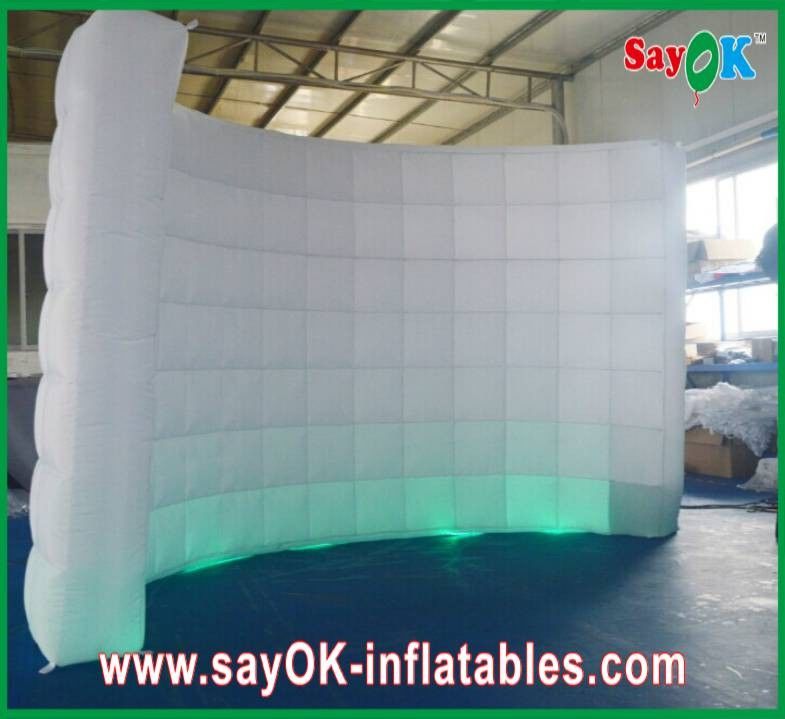 Inflatable House Inflatable Led Wall Curved Lighting Wall For Wedding Party Inflatable Photo Wall