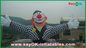 Customized Commericial Vivid Inflatable Clown Mascots With Logo Printing