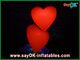 Lovely Big Red Inflatable Heart With Led Lights For Festival , Diameter 1.5M