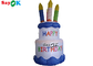 Backyard Party PVC Plastic Inflatable Birthday Cake For Decorations