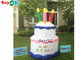 Backyard Party PVC Plastic Inflatable Birthday Cake For Decorations