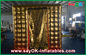 Golden Oxford Cloth Inflatable Photo Booth With 1 Door For Decoration