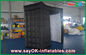 Black Inflatable Photo Booth With Controller For Promotion Custom Made