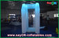 Durable Wedding White Inflatable Money Booth With Led Lights