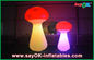 Red Yellow Purple Decoration Standing Inflatable Mushroom With led Giant