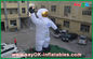 4m Oxford Cloth Outdoor Holiday Inflatables White Spaceman For Advertising