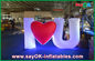 Wedding Decoration Giant Inflatable Letters White Led Waterproof