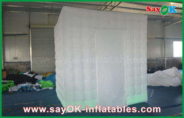 One Door Square Wedding Digital  Inflatable Open Air White Photo Booth