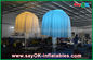 White Club Bar Inflatable Lighting Decoration Jellyfish Nylon Cloth For Party