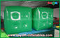 Advertising White Green Inflatable Balloon / Cube Helium Balloon With Logo Print
