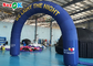 6x0.9x4.5m Blue Semicircle Inflatable Arch With Printed Pattern