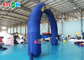 6x0.9x4.5m Blue Semicircle Inflatable Arch With Printed Pattern