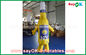 Custom Yellow / Blue Portable Inflatable Cartoon Characters For Commercial Advertising