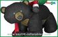 Christmas Santa Snowman Inflatable Christmas Decoration With Gift And Black Bear
