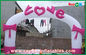 Oxford Cloth Inflatable Wedding Arch / Inflatable Heart Shape Archway For Promotion
