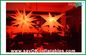 190T oxford cloth Party Giant Inflatable Decoration Star Led Lighting white