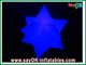 White Star Inflatable LED Light Dia 2m Nylon Cloth Customized For Party