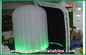 Black Inside White Inflatable Photo Booth Oxford Cloth For Wedding Party