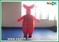 Advertising Durable Inflatable Cartoon Characters 0.5mm PVC Piglet Moving Cartoon