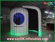 Black Inside Inflatable Rounded Photo Booth 3 x 2 x 2.3m With Led Lights