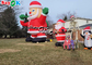 OEM Inflatable Holiday Decorations LED Santa Claus Model For Shopping Mall