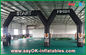 Customized Logo Pring Inflatable Start Finish Line With Double Arch