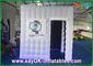 White Inflatable Photo Booth Enclosure Led Lights For Wedding Party