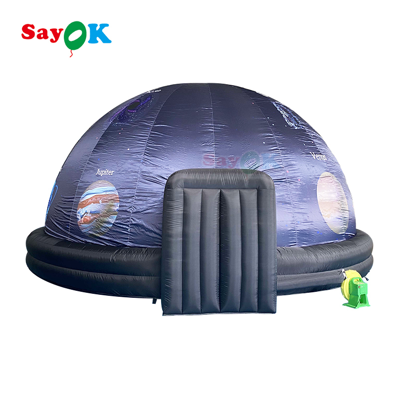 Outdoor 100 Blackout Inflatable Projection Dome Tent Kids School