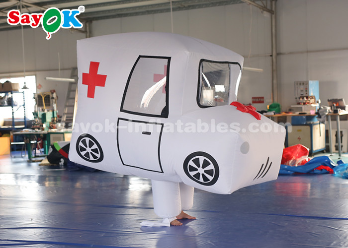 Giant Custom Inflatable Products Ambulance Model For Promotion