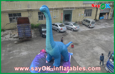 Inflatable Christmas Dinosaur Fire Proof Inflatable Dragon Toy Dinosaur Oxford Cloth With CE / UL Blower