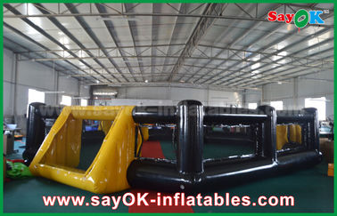 Football Inflatable Games PVC Seal Inflatable Soccer Field Kids Indoor / Outdoor Playground Equipment
