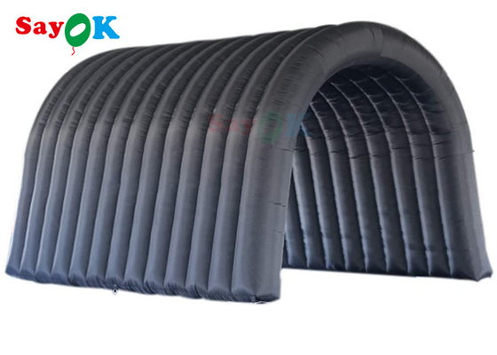 Inflatable Lawn Black Inflatable Tunnel Tent Multi Function For Activities Exhibitions