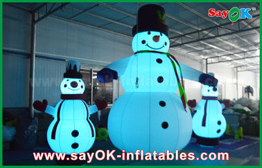 Oxford Cloth Inflatable Holiday Decorations Giant Christmas Snowman For Party