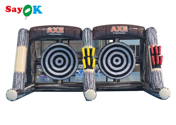 0.55mm PVC Inflatable Sports Games Carnival Inflatable Axe Throw Dart Double Lane
