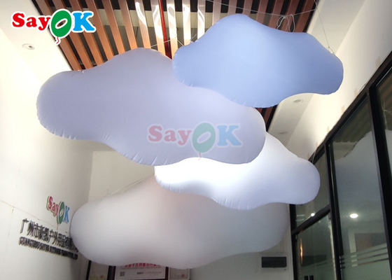Customized Inflatable Cloud LED Lighting For Club Decoration Inflatable Pavilion At Music Festival