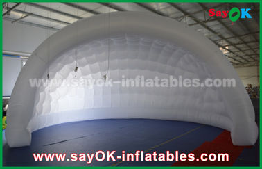 Dome Inflatable Tent 210D Oxford Cloth Inflatable Air Tent For Event / LED Lighting Inflatable Lawn Tent