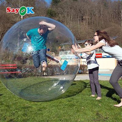 Sayok Wholesale Pvc Material Outdoor Sport Game Inflatable Human Hamster Ball Zorb Ball for Indoor and Outdoor Interactive Games